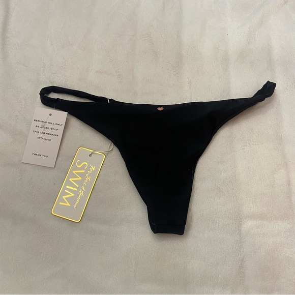 New! For Love And Lemons Black Bikini Bottom Size L 1937 - Picture 7 of 8